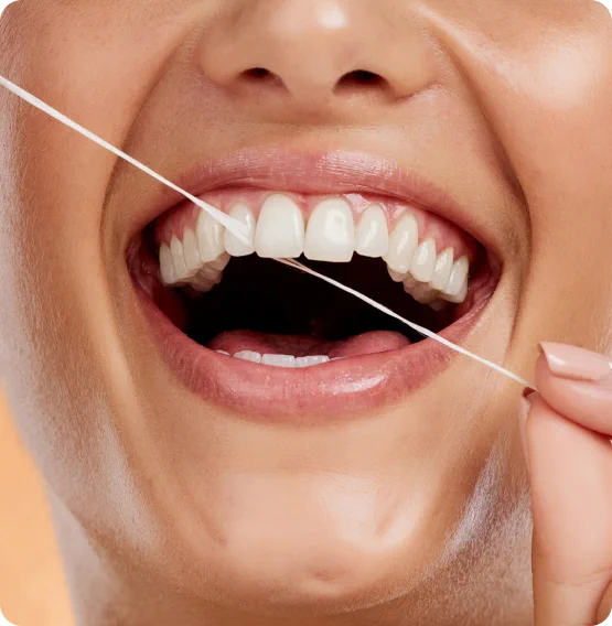 Passage du fil dentaire