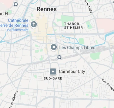 Plan du cabinet, 21 rue Gurvand à Rennes
